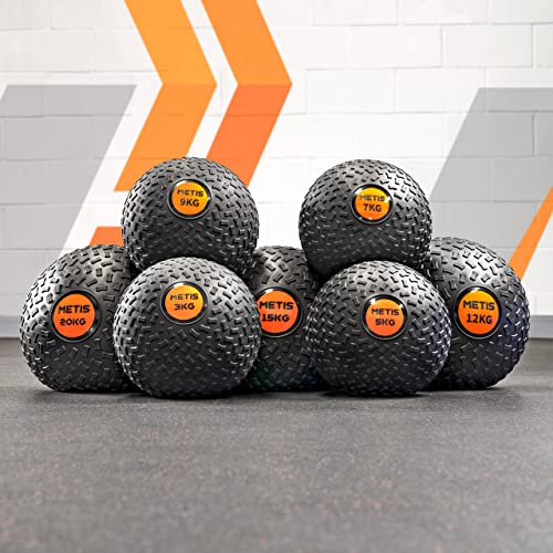 METIS Fitness Slam Ball - 3kg bis 30kg | Medizinball mit geringer Sprungkraft – Krafttraining (20kg) von METIS