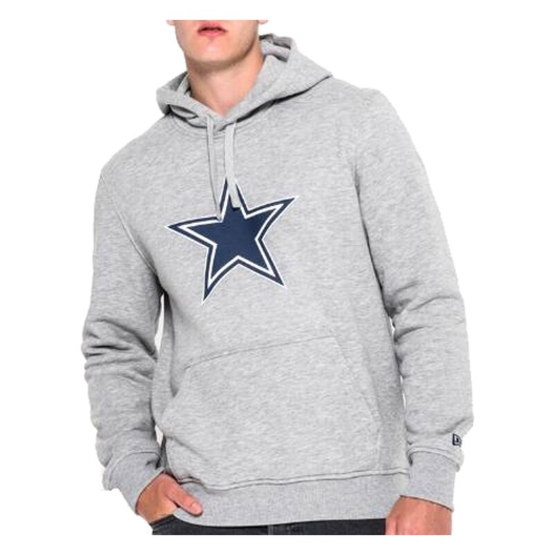 New Era NFL Team Logo Hoodie Dallas Cowboys grau - Gr. L von NewEra