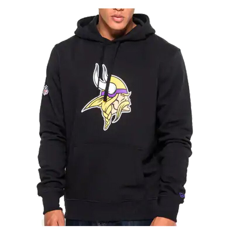New Era NFL Team Logo Hoodie Minnesota Vikings schwarz - Gr. S von NewEra