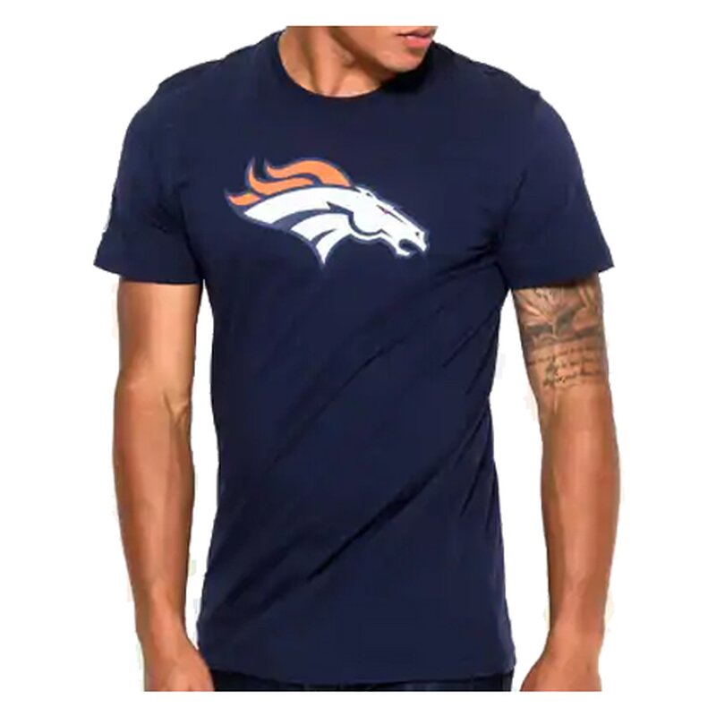 New Era NFL Team Logo T-Shirt Denver Broncos navy - Gr. 2XL von NewEra