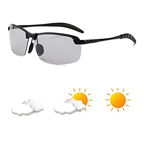 2023 Durchdringende Brille, 2023 Durchdringende Brille Durchsichtig Angeln Radfahren Sonnenbrille (Schwarz) von Niblido