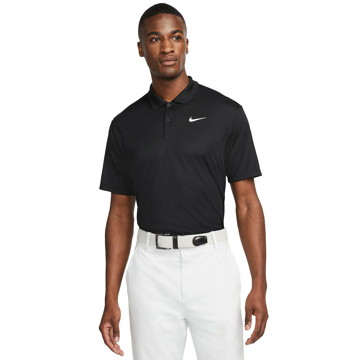 Nike Men's Dri-FIT Victory Golf Polo Shirt, Mens, Black/white, Xl | American Golf von Nike Golf
