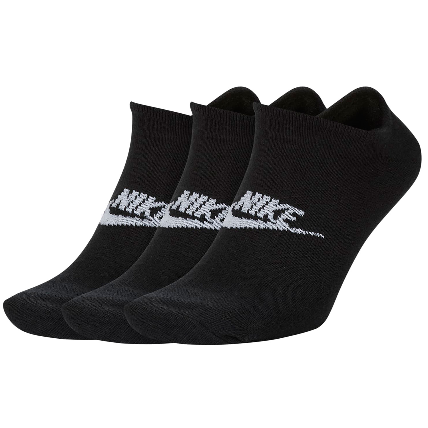 3 Paar Nike Sneaker Socken No Show Füßlinge schwarz / weiß  SK0111 von Nike