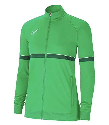 Nike Damen, Women's Academy 21 Track Jacket, LT GREEN SPARK/WHITE/PINE GREEN/WHITE, CV2677-362, XL von Nike