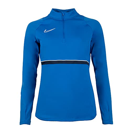 Nike Damen Women's Academy 21 Drill Top, ROYAL Blue/White/Obsidian/White, CV2653-463, XS von Nike
