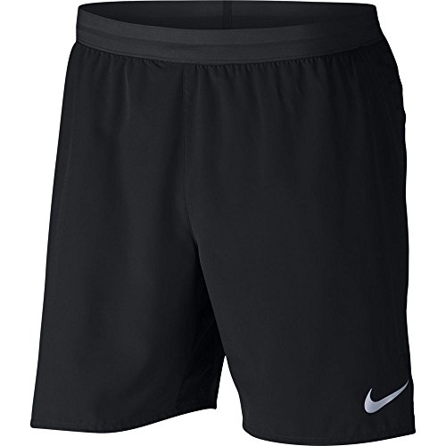 Nike Herren Distance 7" Running Shorts, Black/Black, XL von Nike