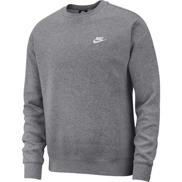 Nike M NSW CLUB CRW BB Herren Sweatshirt (Grau L ) Fitnessbekleidung von Nike