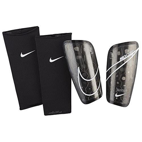 Nike Unisex-Adult Mercurial Lite Fußball-Schienbeinschoner, Black/Black/White, XS von Nike