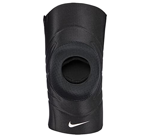 Nike Unisex – Erwachsene Pro Open Patella Kniebandage, Schwarz, XL von Nike