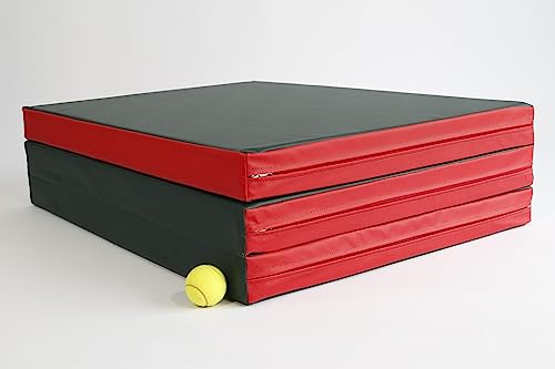 NiroSport Klappbare Turnmatte Weichbodenmatte Kinder Sportmatte für Turnhallen Grün/Rot, 300 x 100 cm von Niro Sportgeräte