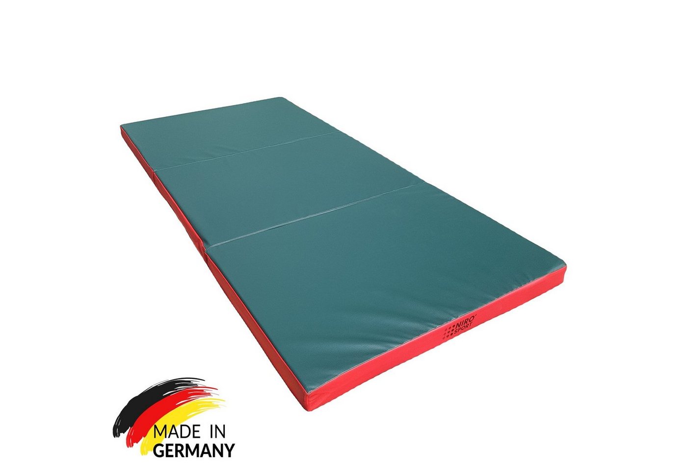 NiroSport Weichbodenmatte Turnmatte Gymnastikmatte Schutzmatte Fitnessmatte 150x100x8cm (1er-Pack), abwaschbar, robust von NiroSport