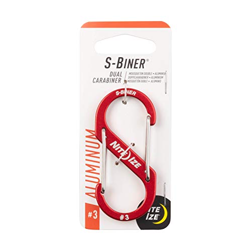 S-Biner® Aluminum Dual Carabiner #3 - Red von Nite Ize