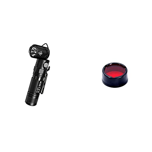 Nitecore Mt21c Taschenlampe, Schwarz, Nicht zutreffend & Unisex – Erwachsene Farbfilter 25 mm Rot Zubehör | Taschenlampen, one Size von Nitecore