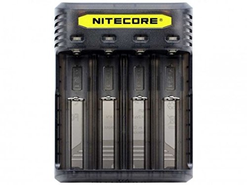 Nitecore Q4 schwarz - Ladegerät für Li-Ion Akkus, 4 Schächte, lädt 21700 Akkus von Nitecore