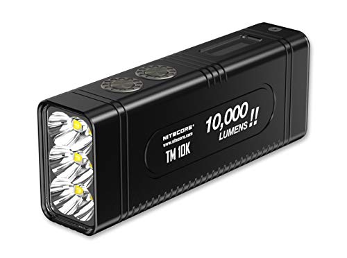 Nitecore Unisex – Erwachsene TM10K Lampen, schwarz, 11cm von Nitecore