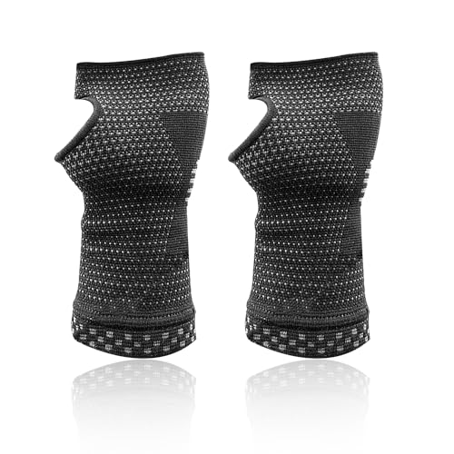 2 Stück Handgelenkstützhandschuhe, Handgelenkstützhülsen für die linke und rechte Hand, Sport-Fitness-Handgelenkstütze, Handgelenkschlaufe-Kompressionshandstütze, geeignet für Sport und Fitness von NyxSeat