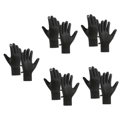OATIPHO 5 Paare Outdoor-sporthandschuhe Herrenhandschuhe Handschuhe Für Männer Touchscreen-Handschuhe Frauenhandschuhe Winter Warm Laufen Handtasche Mann Polyester (polyesterfaser) von OATIPHO