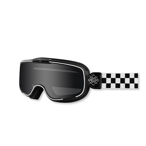 OLYSPM Photochromatische MTB Brille,Motocross Brille,Motorradbrille Vintage mit Verstellbarem,Rutschfestem Riemen,Motorrad Brillen mit Wasserdichtem,Staubdichtem,UV-Schutz von OLYSPM
