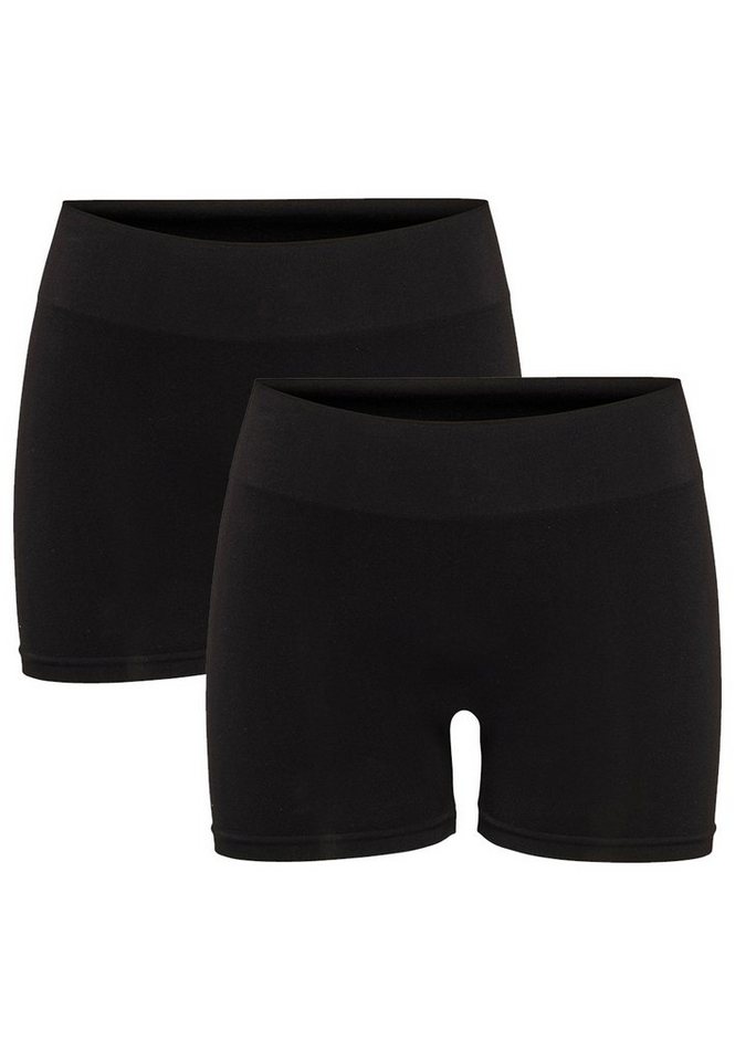 ONLY Leggings Elastische Mini Leggins Shorts 2-er Pack Hotpants Hose ONLVICKY (2-tlg) 3916 in Schwarz von ONLY