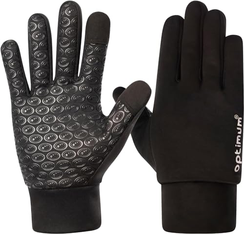 OPTIMUM Waterproof Thermal Sports Gloves with Touchscreen-Sensitive Fingers, Size M von OPTIMUM