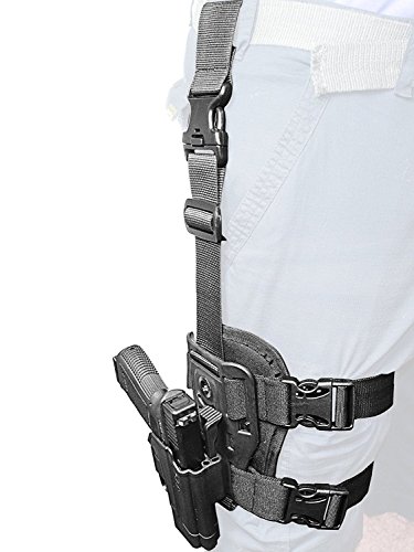 ORPAZ Defense Dropleg Thigh rig platform + Taktisch verstellbar Pistole Holster Active Retention Mit Thumb Release Sicherheit für Heckler & Koch H&K USP 45, H&K USP 9mm and H&K USP 45 (Full Size Only) von ORPAZ