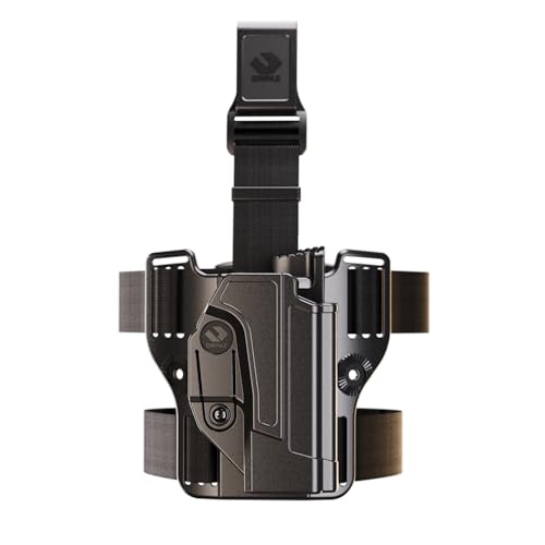 Orpaz C-Series G17 Holster Compatible with Glock 17 OWB Holster - Unisex - Will Secure Your Handgun with a Tactical Appearance (Beinplattform, Aufbewahrung der Stufe II) von ORPAZ