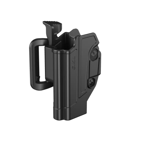 Orpaz C-Series G17 Holster Compatible with Glock 17 OWB Holster - Unisex - Will Secure Your Handgun with a Tactical Appearance (Gürtelschlaufe, Links, Aufbewahrung der Stufe II) von ORPAZ