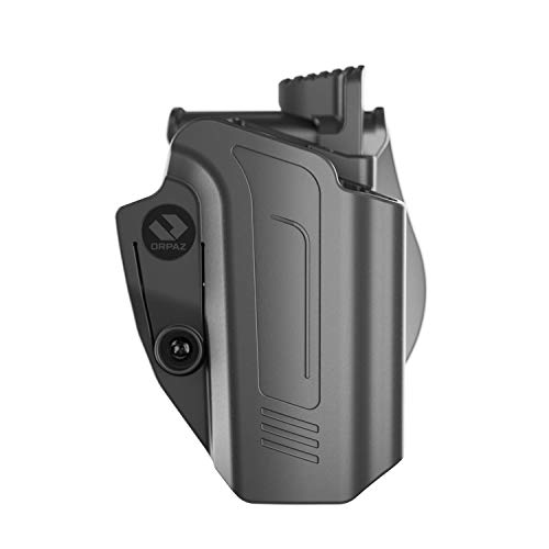 Orpaz C-Series IWI Jericho 941 Holster Polymer Frame Compatible with IWI Jericho 941 RH OWB Holster, Paddle Holster, Level II Retention - Unisex - Will Secure Your Handgun with a Tactical Appearance von ORPAZ