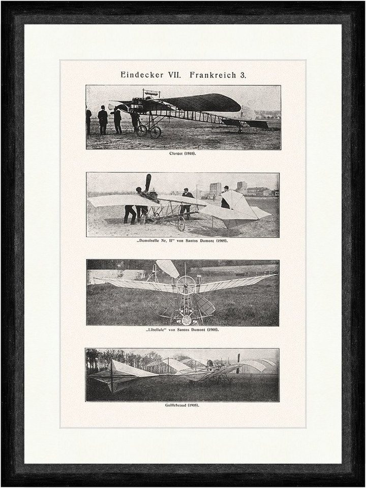 Kunstdruck Eindecker Demoiselle Libellule Luftschiff Braunbeck Faks Sport 329, (1 St) von OTTO