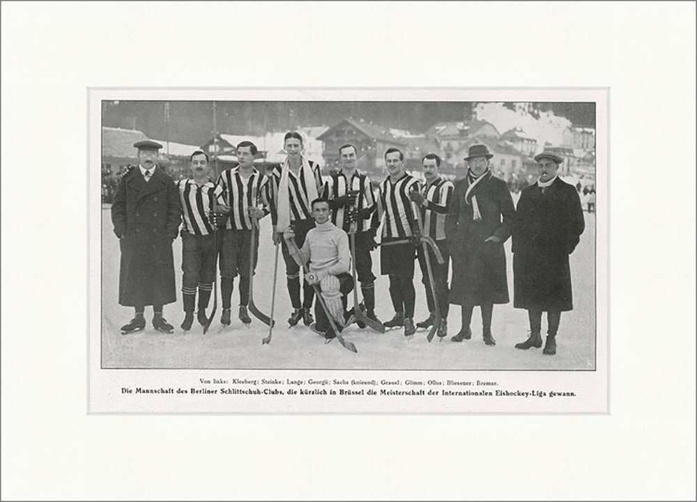 Kunstdruck Mannschaft des Berliner Schlittschuh-Clubs Sport Eishockey F_Vintage 0, (1 St) von OTTO