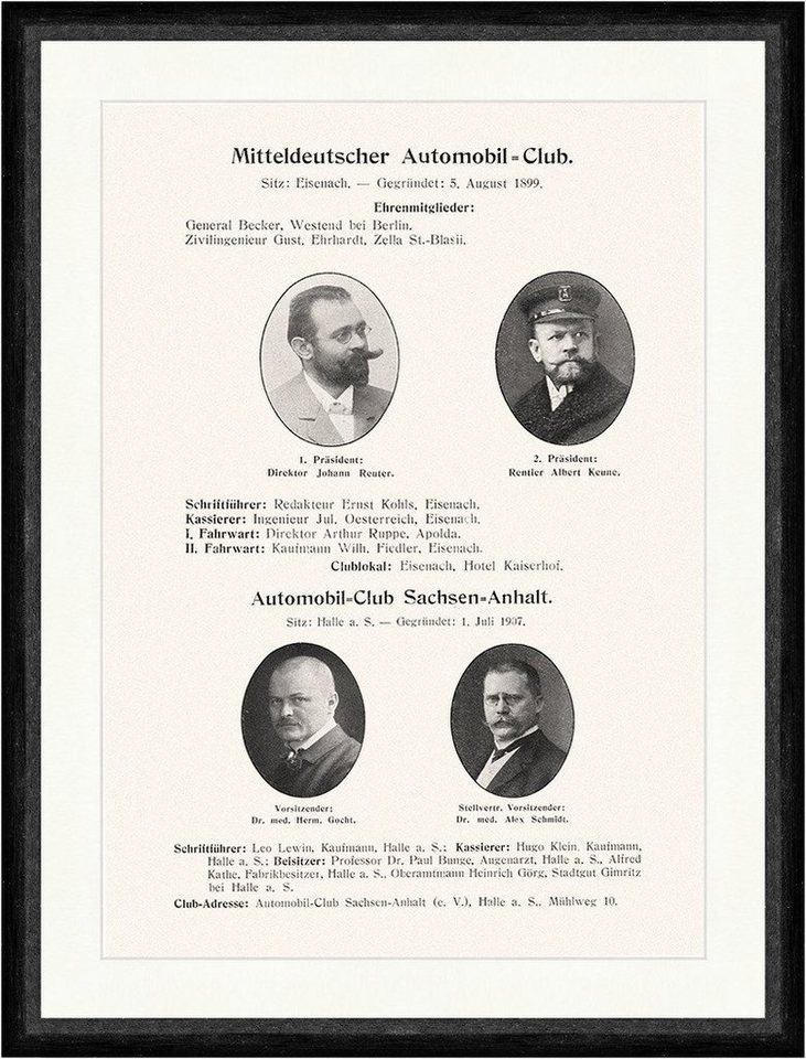Kunstdruck Mitteldeutscher Automobil Club Sachsen Anhalt Braunbeck Faks Sport 422, (1 St) von OTTO