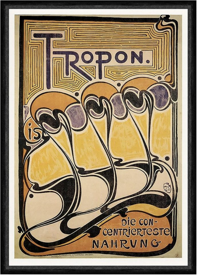 Kunstdruck Tropon Werbung Eiweiß Konzentrat Kunst Henry van de Velde Faks_Werbung, (1 St) von OTTO