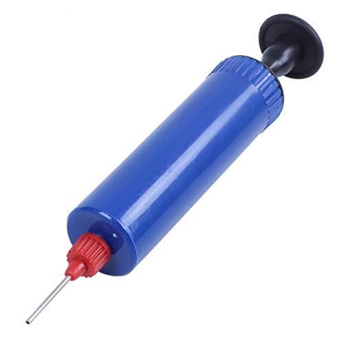 OUHUAN aufblasbar Ball Hand-Pumpe Luftpumpe mit Nadel Blau von OUHUAN