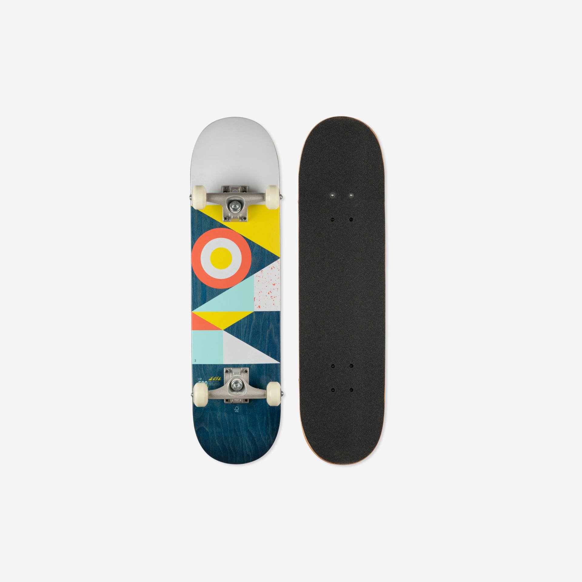 Skateboard Deck 7,5" - CP500 Mid Flag von OXELO