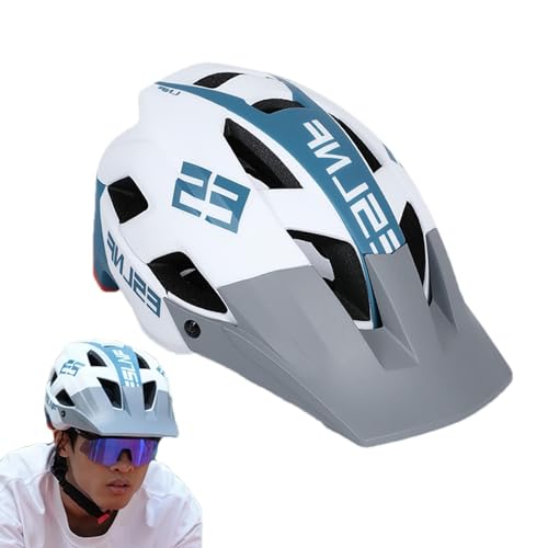 Oldmoom Fahrradhelme,Mountainbike-Helme, Mountainbike-Helme für Erwachsene mit Abnehmbarer Langer Krempe, Outdoor-Helme, verstellbare Sporthelme, atmungsaktive Helme für Erwachsene von Oldmoom