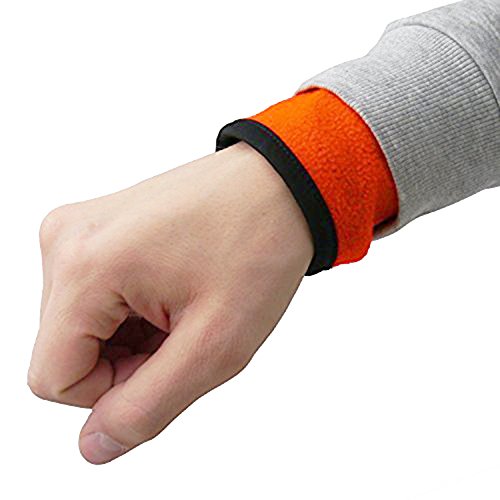 Oramics Multifunktions-Armband mit Reissverschluss Geldbeutel Schlüssel Tasche - ideal für Sport - Joggen - Wintersport - Radsport etc (Rot, L) von Oramics