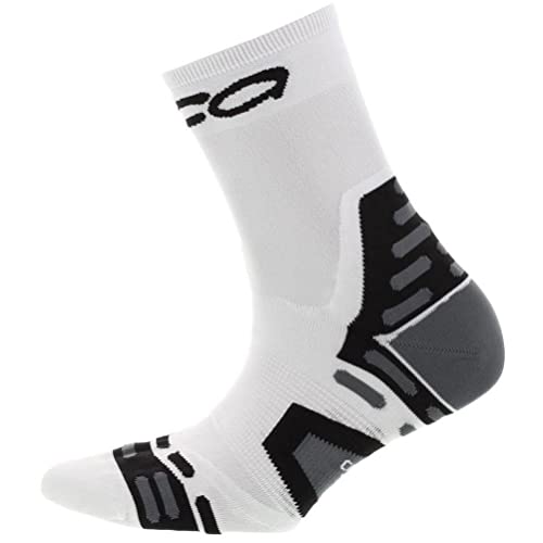 ORCA Compression Ultra Light Unisex Socks - Erwachsene, White/Black, S T1 von ORCA