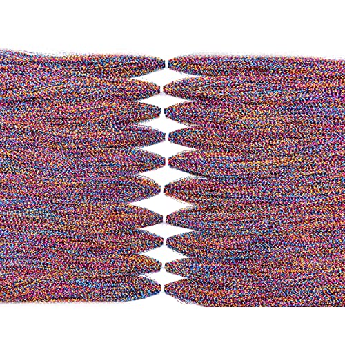 10-Pakete Kristall Flash Line für Fliegenfischen Fliegen Binden Materialien Trockene Fliegen (15-Regenbogen-10Packs) von PHECDA PROFLY