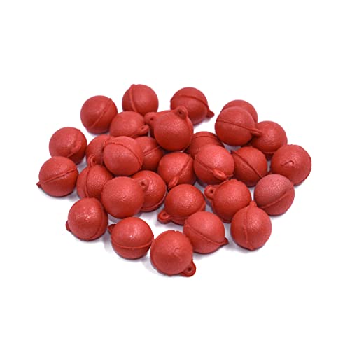 PHECDA PROFLY 30 Stücke 12mm Karpfen Angelköder Boilies Eier schwimmende Kugel /5 Verschiedene Aromen Künstliche Karpfen (Rote Erdbeere-12mm-30pcs) von PHECDA PROFLY