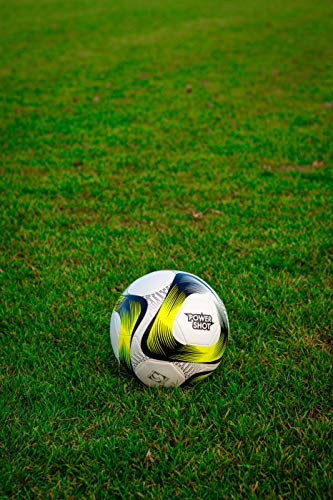 POWERSHOT Hochwertiger Fußball - Spiel- und Trainingsball - Größe und Farbe auswählbar ! (Gelb/Schwarz, G4-63 bis 66 cm) von POWERSHOT
