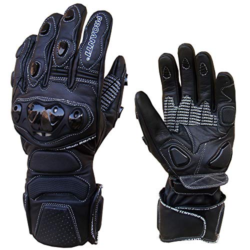 PROANTI Motorradhandschuhe Profi Racing Motorrad Leder Handschuhe - Größe XL von PROANTI