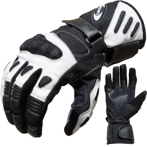 PROANTI Motorradhandschuhe Summer Motorrad Handschuhe Weiß (XL) von PROANTI