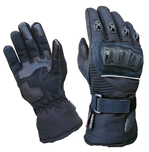 PROANTI Regen Winter Motorradhandschuhe Motorrad Roller Touchscreen Handschuhe - L von PROANTI