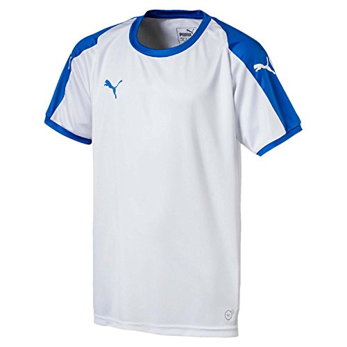 PUMA Unisex Kinder, LIGA Jersey Jr T-shirt, White-Electric Blue, 152 von PUMA