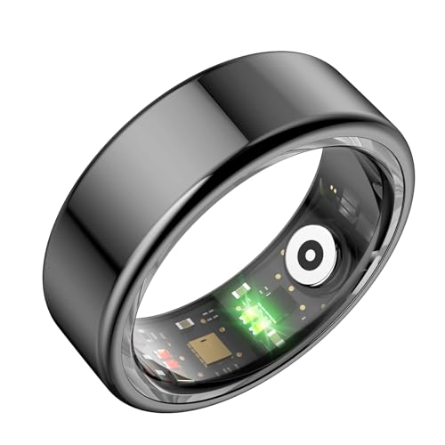 PUSOKEI Smart Ring Gesundheits Tracker, Bluetooth Aktivitäts Tracker, Fitness Tracker Ring mit APP, Schlafüberwachung, Schrittzähler, IP68 Wasserdicht, Kompatibel mit IOS und Android von PUSOKEI