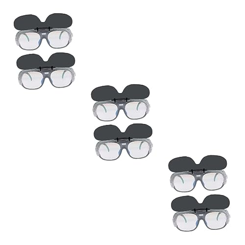PartyKindom 6 Stk Schweißbrille Staubbrille getönte Schutzbrille schutzbrillen besenhalter Gläser Augenschutz beim Schweißen Hochklappbare Schweißerbrille automatisch Linse Arbeit Plastik von PartyKindom