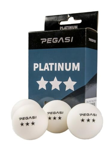 Pegasi 3 Stern Tischtennisbälle 6Stk. Weiß von Pegasi