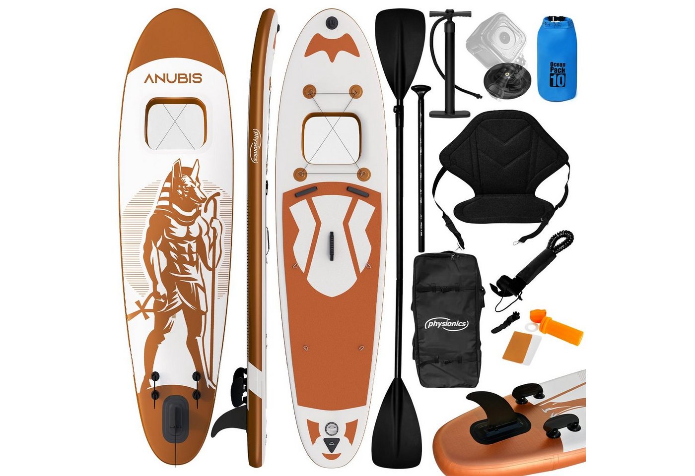 Physionics SUP-Board Stand Up Paddle Board Aufblasbares SUP Board 320cm von Physionics