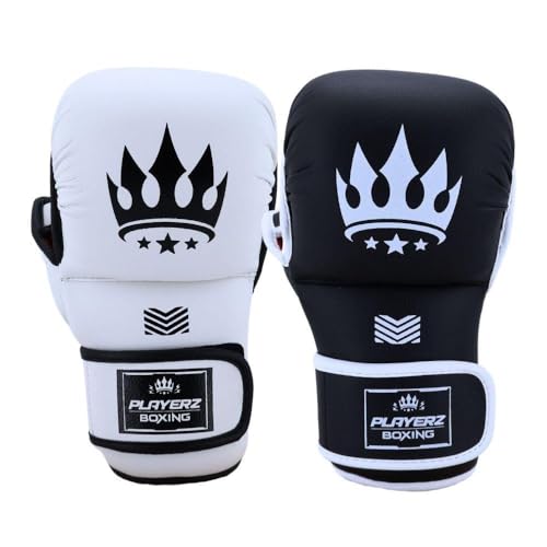 Playerz Spartec MMA-Handschuhe, 200 g, gemischte Kampfsport-Handschuhe, 227 g, Grappling-Handschuhe, offene Handfläche von Playerz Boxing Est 2020
