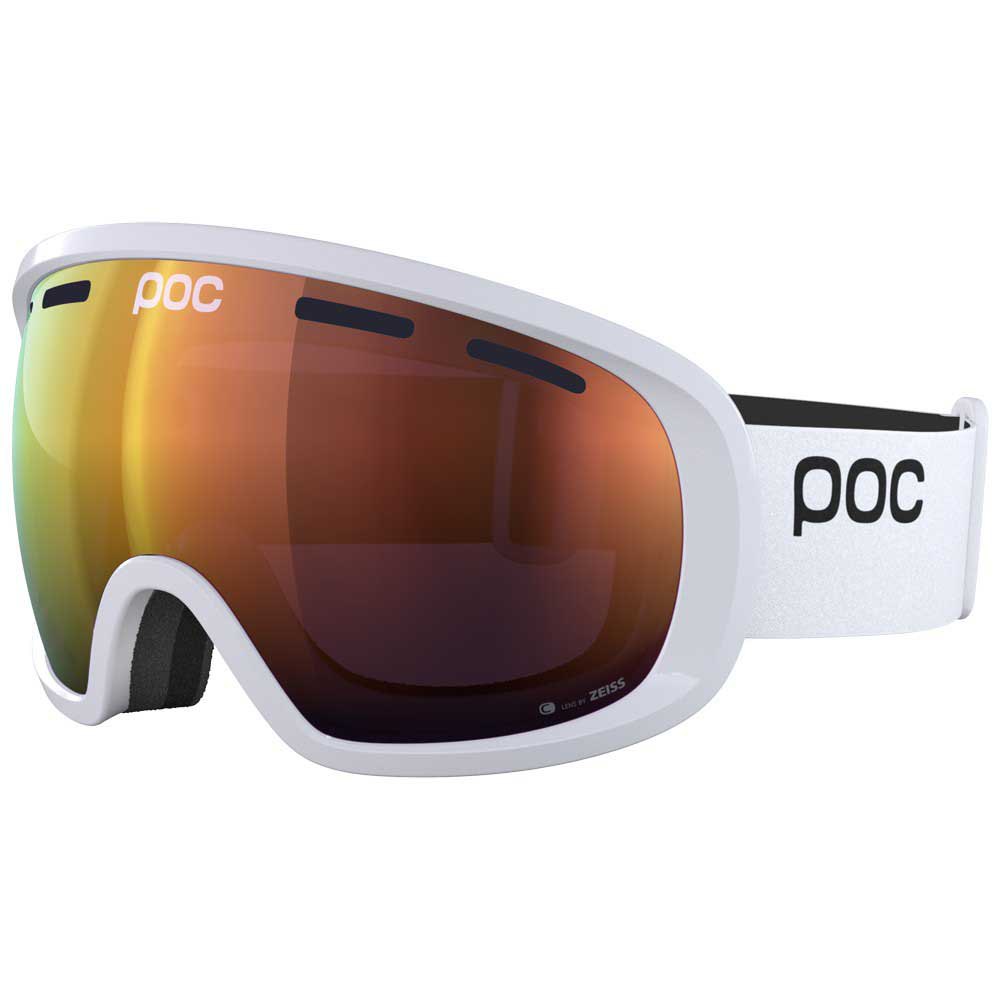 Poc Fovea Ski Goggles Weiß Partly Sunny Orange/CAT2 von Poc